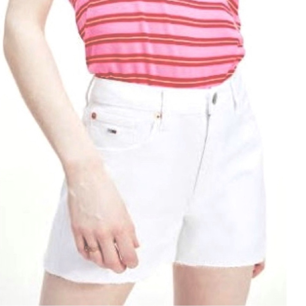 Tommy Hilfiger | VTG Y2K Boyfriend High Rise White Denim Jean Shorts